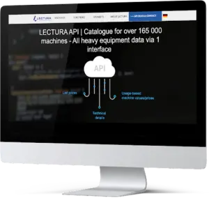 Katalogy a ceníky strojů via API