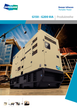 Naftové elektrocentrály Doosan G200-IIIA 
