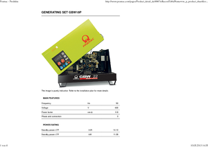 Naftové elektrocentrály PRAMAC Lifter GBW 15 P