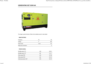 Naftové elektrocentrály PRAMAC Lifter GSW 145 I