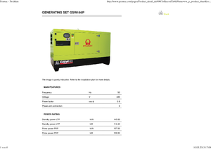 Naftové elektrocentrály PRAMAC Lifter GSW 150 P