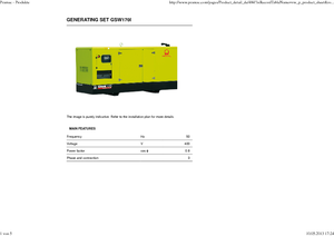 Naftové elektrocentrály PRAMAC Lifter GSW 170 I
