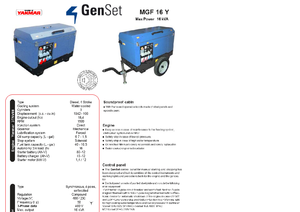 Naftové elektrocentrály GenSet MGF 16 Y
