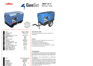 Naftové elektrocentrály GenSet MGF 22 Y