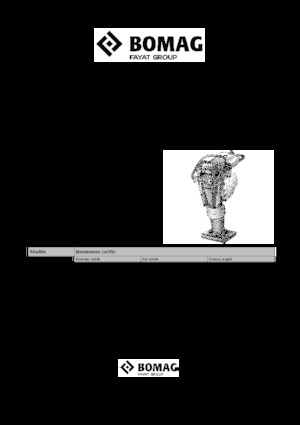 Vibrační pěchy naftové a benzínové Bomag BT 65