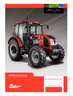 Traktory 4WD Zetor Proxima 100 HR