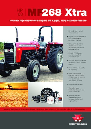 Traktory se zadním náhonem Massey Ferguson MF 268 Xtra