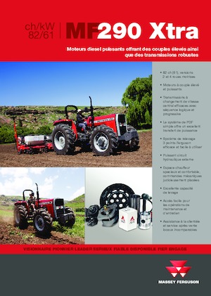 Traktory se zadním náhonem Massey Ferguson MF 290 Xtra