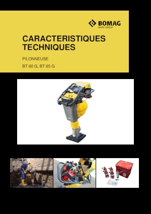 Vibrační pěchy naftové a benzínové Bomag BT 65 G