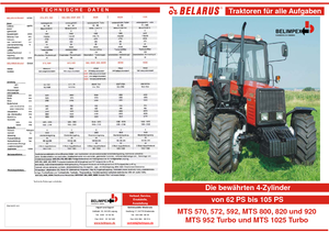 Traktory 4WD Belarus 572