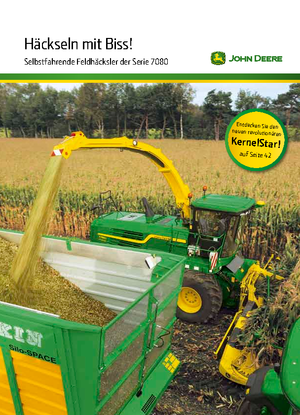 Sklízecí řezačky - pohon na 4 kola John Deere 7580