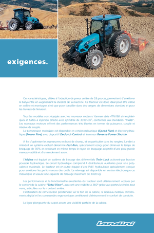 Traktory 4WD Landini Alpine 70 GT