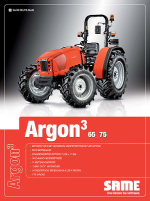 Traktory 4WD SAME Argon ³ 65