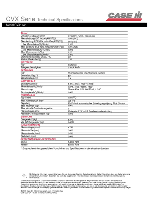 Traktory 4WD Case IH CVX 1145 Profi
