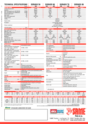 Traktory 4WD SAME Dorado 56