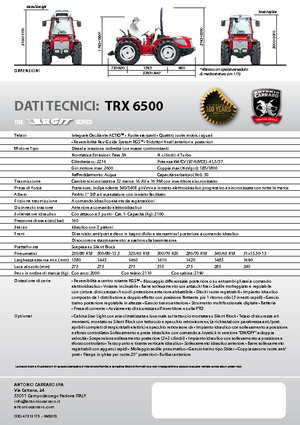 Traktory 4WD Carraro Ergit TRX 6500