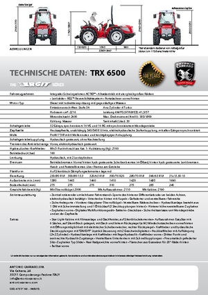 Traktory 4WD Carraro Ergit TRX 6500
