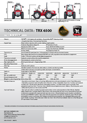 Traktory 4WD Carraro Ergit TRX 6500
