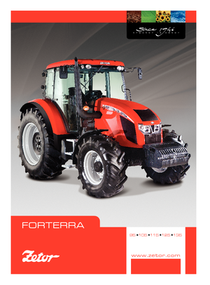 Traktory 4WD Zetor Forterra 140 HD