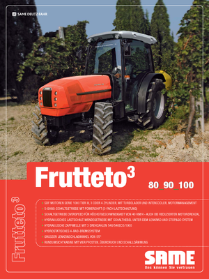 Traktory 4WD SAME Frutteto³ 100 GS DT