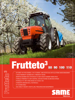 Traktory 4WD SAME Frutteto³ 90 DT