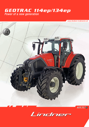 Traktory 4WD Lindner Geotrac 114 ep