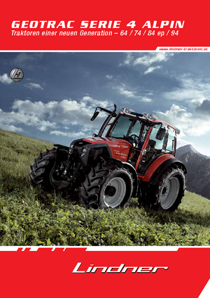 Traktory 4WD Lindner Geotrac 84 ep