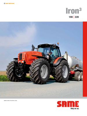Traktory 4WD SAME Iron³ 190 DCR