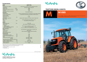 Traktory 4WD Kubota M 108 S