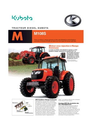 Traktory 4WD Kubota M 108 S