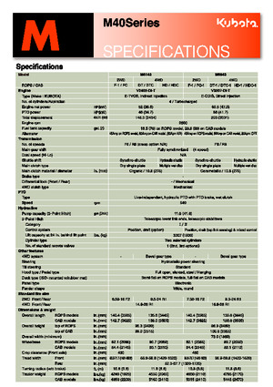 Traktory 4WD Kubota M 8540