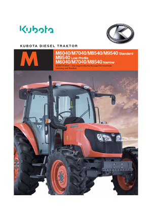 Traktory 4WD Kubota M 8540