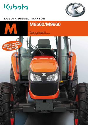 Traktory 4WD Kubota M 9960