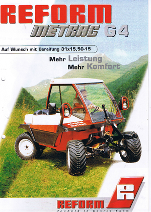 Traktory 4WD Reform Werke Metrac G 4
