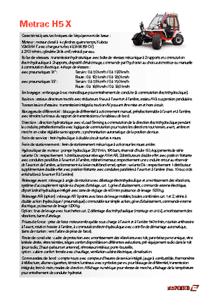 Traktory 4WD Reform Werke Metrac H 5 X