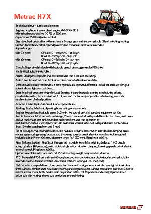 Traktory 4WD Reform Werke Metrac H 7 X