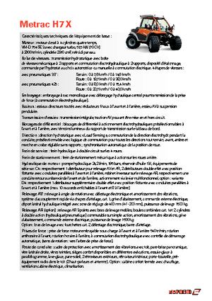 Traktory 4WD Reform Werke Metrac H 7 X