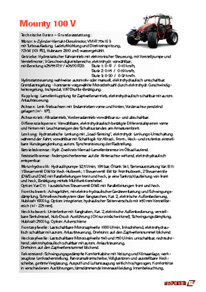 Traktory 4WD Reform Werke Mounty 100 V