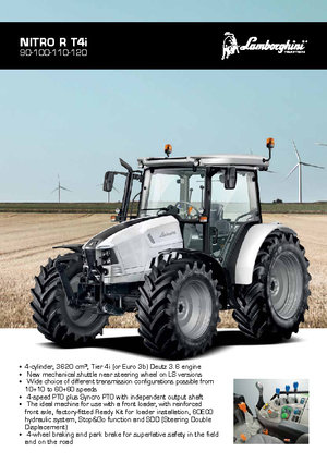 Traktory 4WD Lamborghini Nitro R 100 DT GS