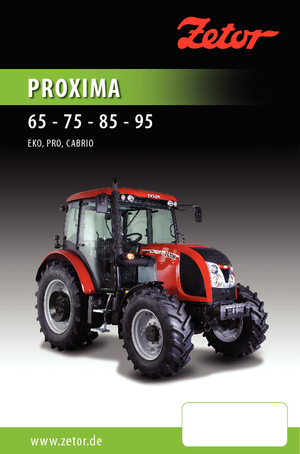 Traktory 4WD Zetor Proxima 85 EKO