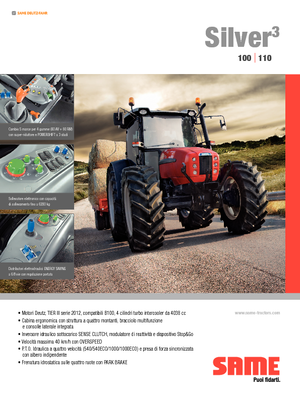Traktory 4WD SAME Silver³ 100 DT