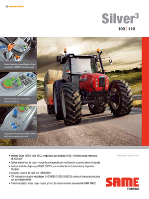 Traktory 4WD SAME Silver³ 100 DT