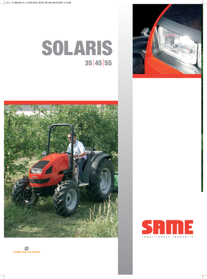 Traktory 4WD SAME Solaris 55 Basso