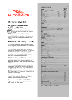 Traktory 4WD McCormick T 80 Max RPS
