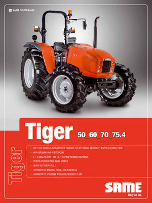 Traktory 4WD SAME Tiger 75