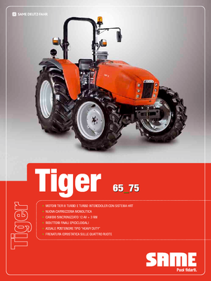 Traktory 4WD SAME Tiger 75