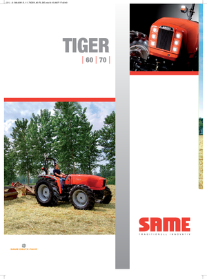 Traktory 4WD SAME Tiger 65