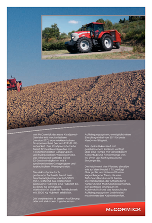 Traktory 4WD McCormick XTX 185 E-Plus