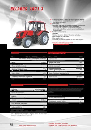 Traktory 4WD Belarus 1021.3