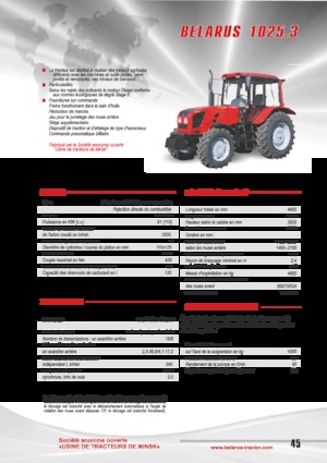 Traktory 4WD Belarus 1025.3